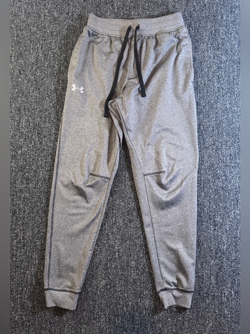 Under Armour Armor Fleece Joggers Unisex Sz Small Gray Loose Fit Sweatpants